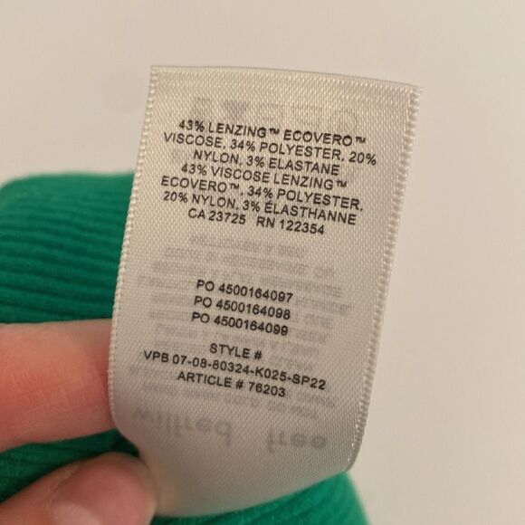 Aritzia Wilfred Cut Out Knit Mini Dress Kelly Green Size 2XS - Picture 10 of 13